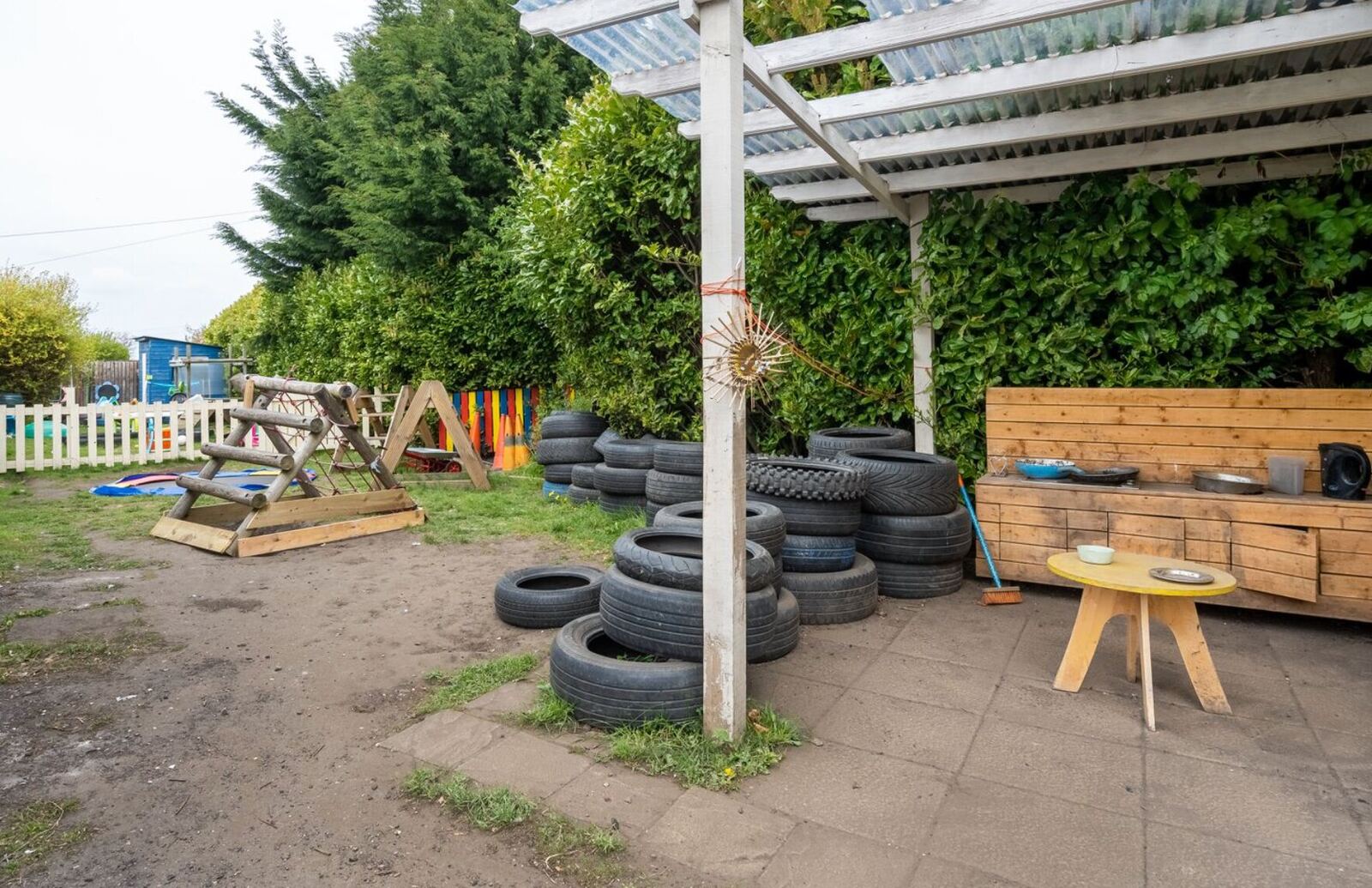 Gilmerton outdoor play and construction area